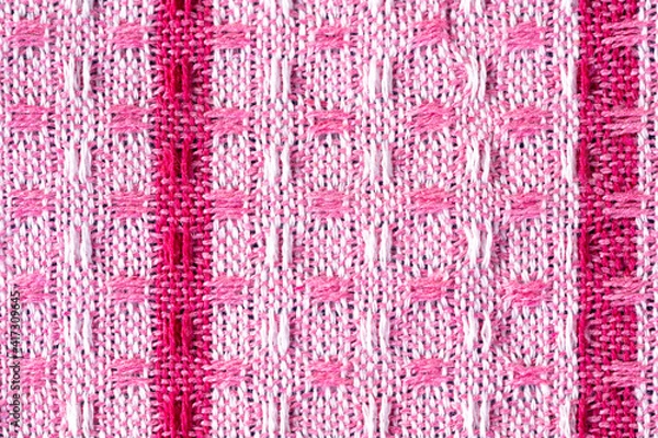 Obraz Fabric texture abstract   background. Close up Macro shot