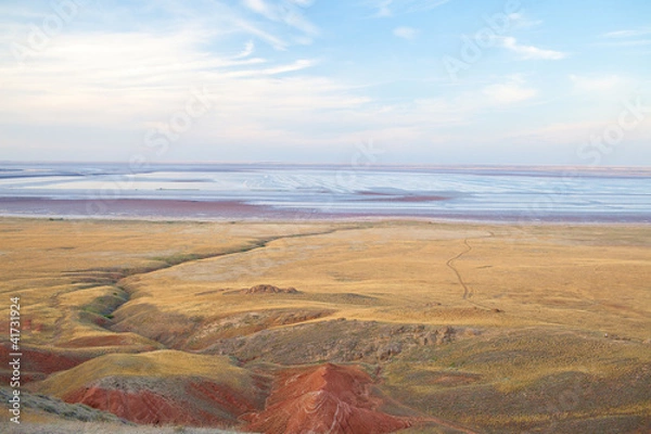 Fototapeta road from the mountain