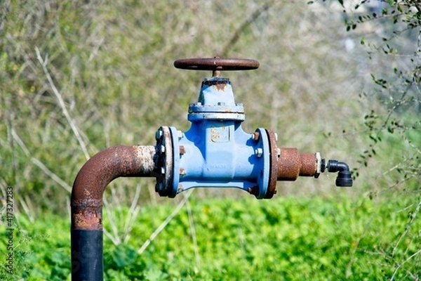 Fototapeta Rusty water tap