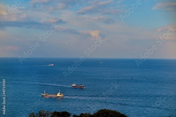 Obraz 航行する船