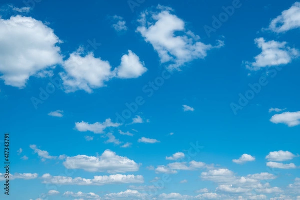 Fototapeta White clouds in blue sky.