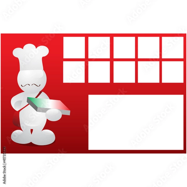 Obraz pizzaiolo carte