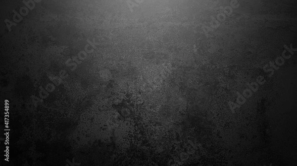 Fototapeta Black wall texture rough background dark rust wall or grunge background with black.