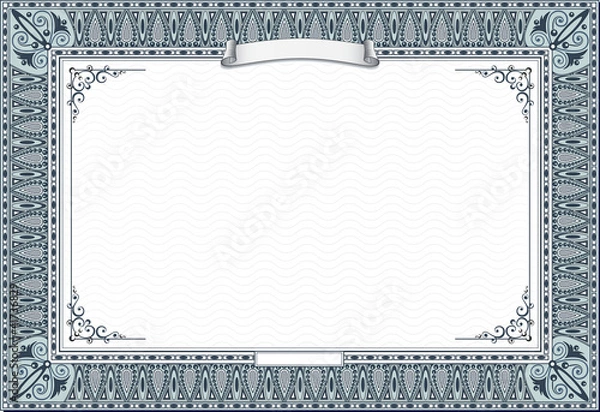 Fototapeta Detailed certificate