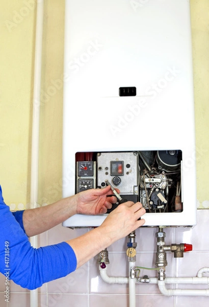 Obraz plumber gas heating
