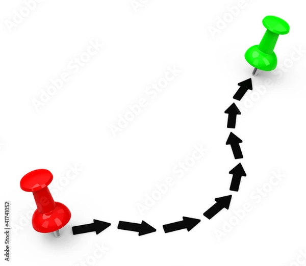 Obraz Start und Ziel