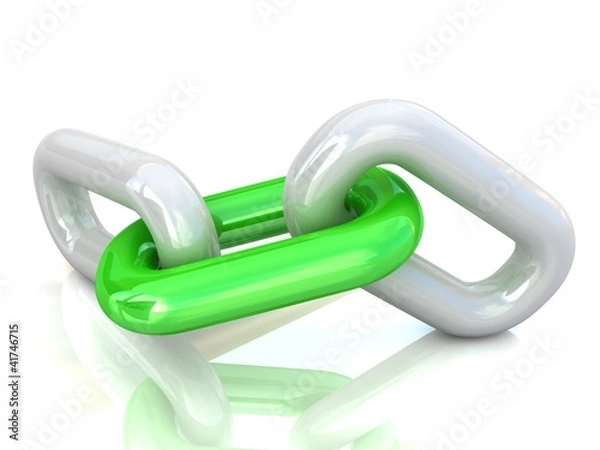 Fototapeta Single chain link