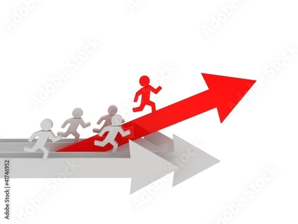 Obraz Competition concept. Race