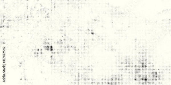 Obraz grunge pattern dot raster printing halftone background vector illustration