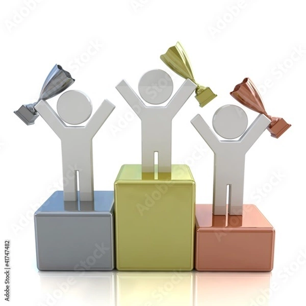 Obraz First concept. Leader concept. Winner concept.