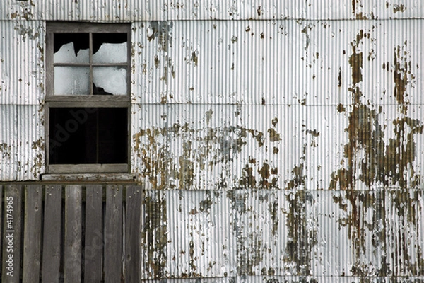 Obraz Old Granary, Broken Window