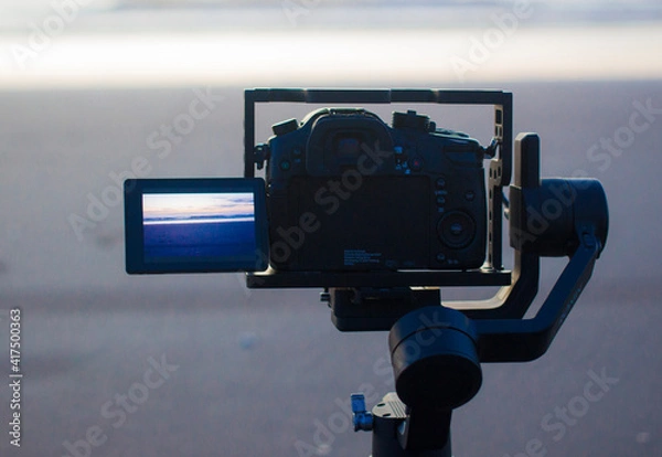 Fototapeta Camera in the beach