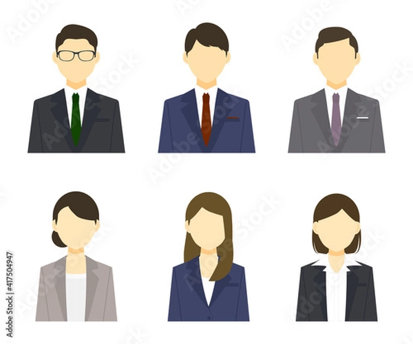 Obraz ビジネスマンのイラストセット