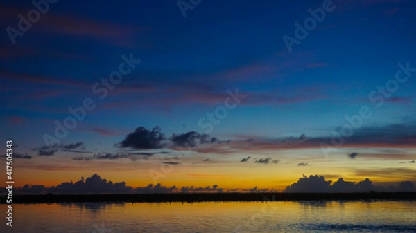 Obraz sunset over the sea