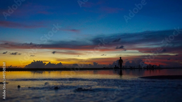 Obraz sunset over the sea