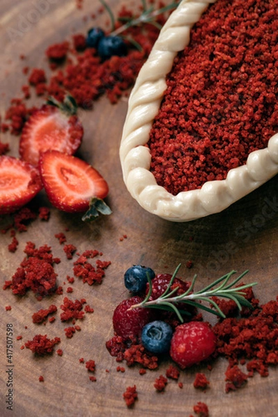 Obraz Close-up of easter egg dessert.