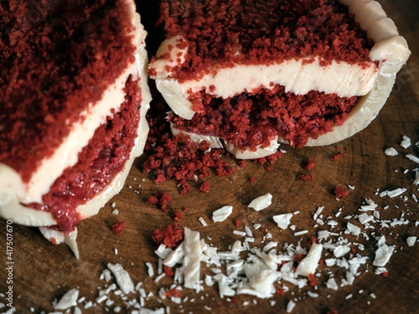 Obraz Close-up of easter egg dessert.