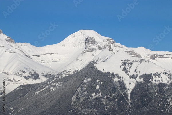Obraz Rocky Mountain range close up, Canada, Alberta