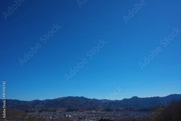 Fototapeta 秩父市の街並み