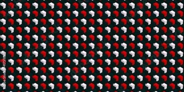 Obraz multicolor pattern with symmetric geometric ornament.