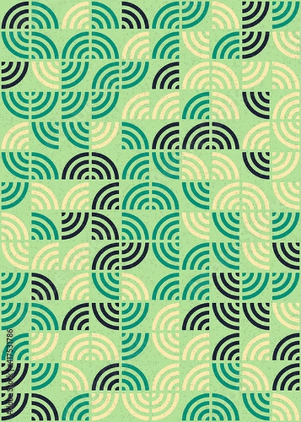 Fototapeta Abstract Geometric Pattern generative computational art illustration