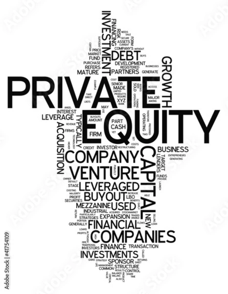 Fototapeta Word Cloud "Private Equity"