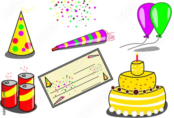 Obraz Party set vector