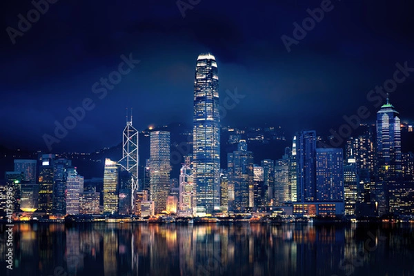Obraz Światła Hongkongu