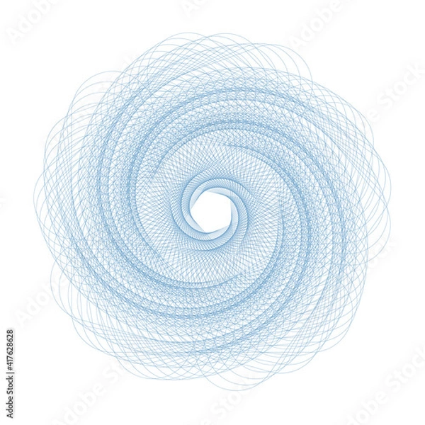 Obraz Vector Guilloche elements for certificate or diploma and currency design