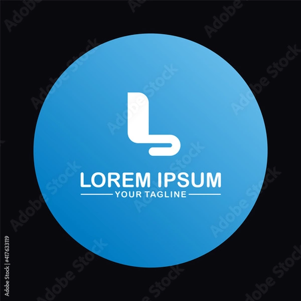 Obraz Letter L logo vector unique