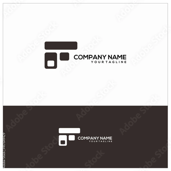 Obraz letter f logo design vector