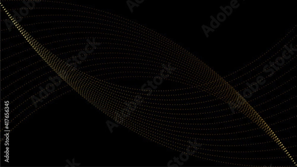 Obraz Modern black gold background