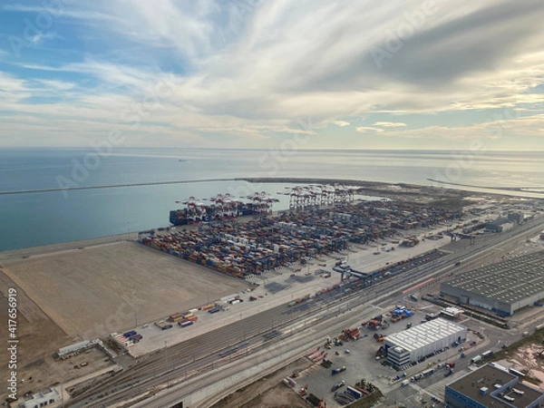 Obraz beach aerial view