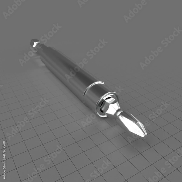 Obraz Screwdriver bit with guide