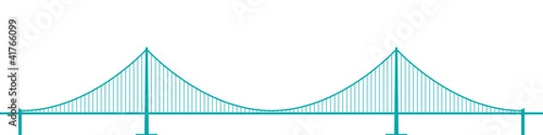 Fototapeta suspension bridge