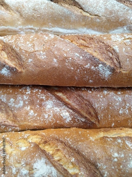 Fototapeta Crusty baked bread