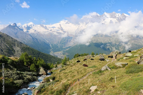 Fototapeta Bach im Allgäu
