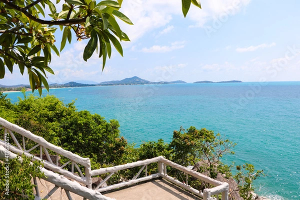 Fototapeta view to the sea in Thailand