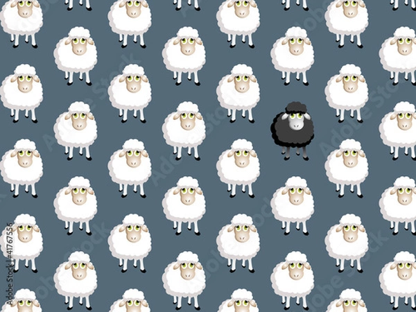 Obraz pattern moutons