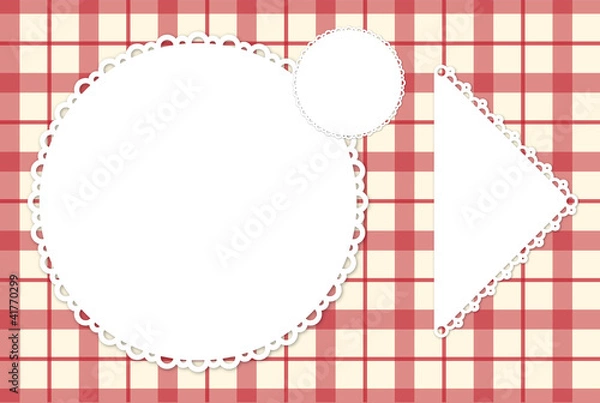 Fototapeta Placemat menu