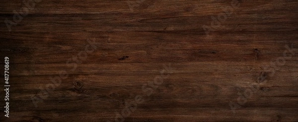 Obraz Dark wood background, old black wood texture for background