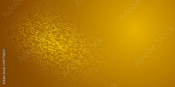 Fototapeta Abstract background made of halftone dots in yellow colors
