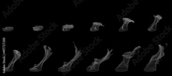 Fototapeta Transforming of water steam (3D Rendering)