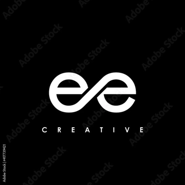 Fototapeta EE Letter Initial Logo Design Template Vector Illustration