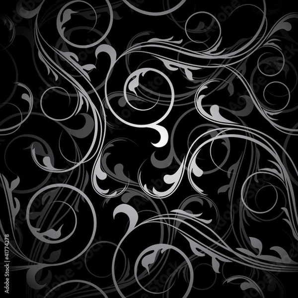 Fototapeta seamless floral pattern