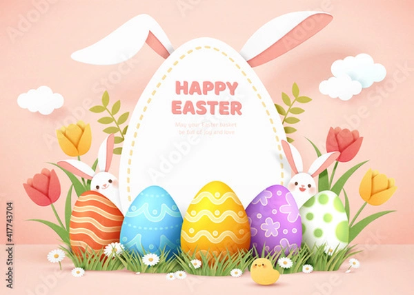 Fototapeta 3d Easter egg background