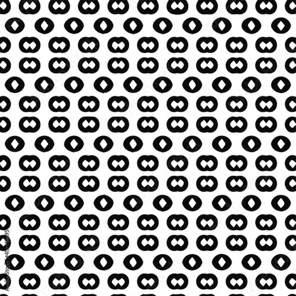 Fototapeta Geometric vector pattern with triangular elements. Seamless abstract ornament for wallpapers and backgrounds. Black and white patterns.. 