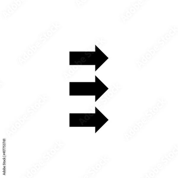 Obraz Arrow vector illustration icon