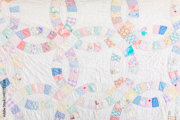 Fototapeta Double Wedding Ring Quilt 