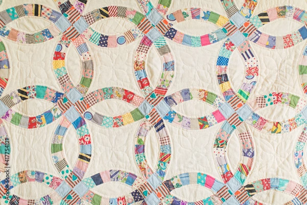 Obraz Double Wedding Ring Quilt